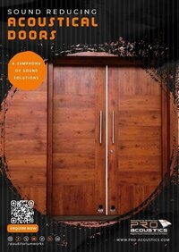 Wooden Sound Reducing Acoustical Door - Application: Soundproofing