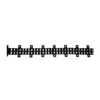 Industrial Conveyor Duplex Chain - Color: Black