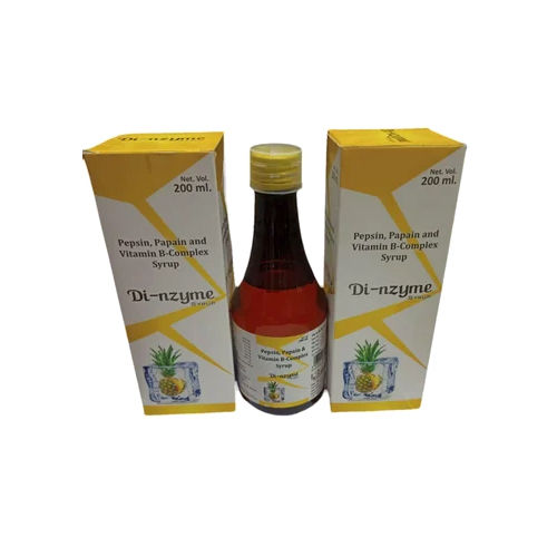 200 Ml Pepsin Papain And Vitamin-B Complex Syrup - Drug Type: General Medicines