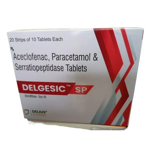 Aceclofenac Paracetamol And Serratiopeptidase Tablets