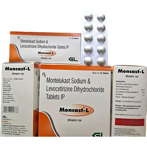 Montelukast Sodium And Levocetirizine Dihydrochloride Tablets Ip - Drug Type: General Medicines