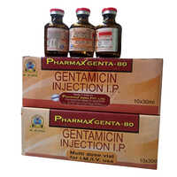 Gentamicin Injection - 80 Mg Liquid Antibiotic | Injectable, Aminoglycoside Class, Effective Against Gram-negative Bacteria, Store In Dry Place