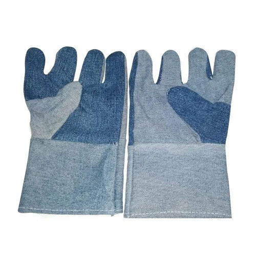 Asbestos Hand Gloves - Color: Blue