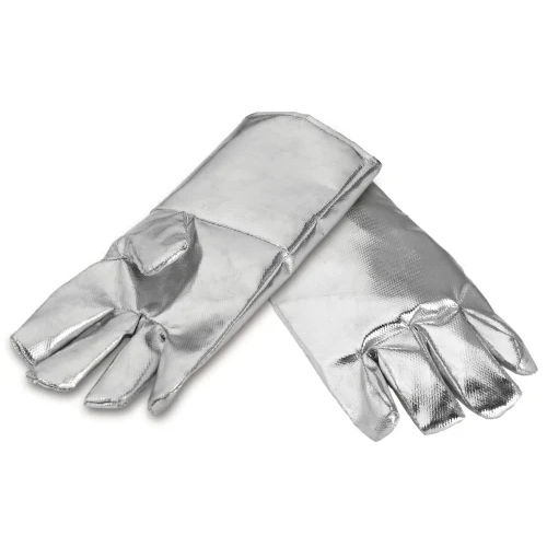 Aluminzed Kevlar Hand Gloves - Color: Silver