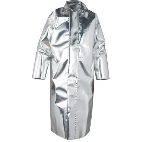 Silver Fire Proof Furnace Suit - Material: Aluminized Glass Fabric