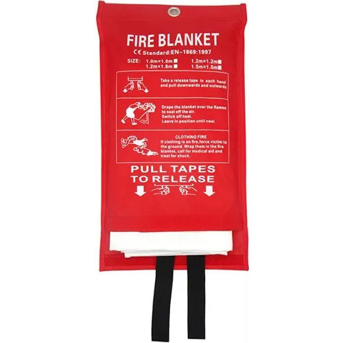 Glass Fiber White Fire Blanket - Dimension (L*W*H): 1X2  Meter (M)