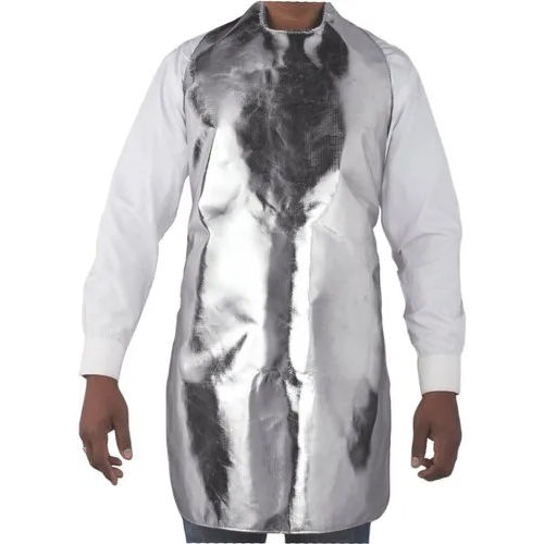 Heat Protective Apron - Color: Silver