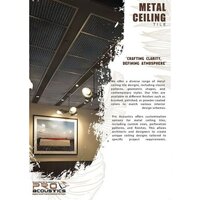 Metal Ceiling - Durable Steel Material | Versatile Design For Easy Installation, Noise Reduction, And Aesthetic Appeal