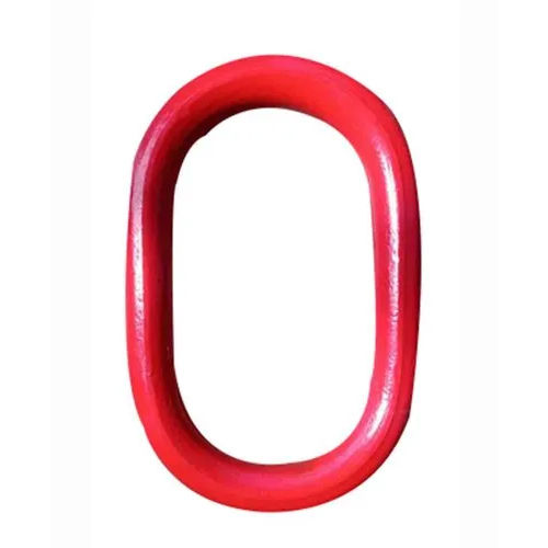 Heavy Duty Alloy Steel Oblong Ring - Color: Red