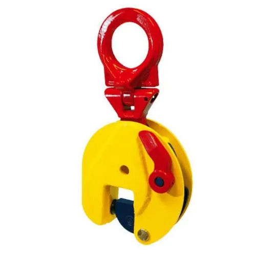 Vertical Plate Lifting Clamp - Color: Yellow & Red