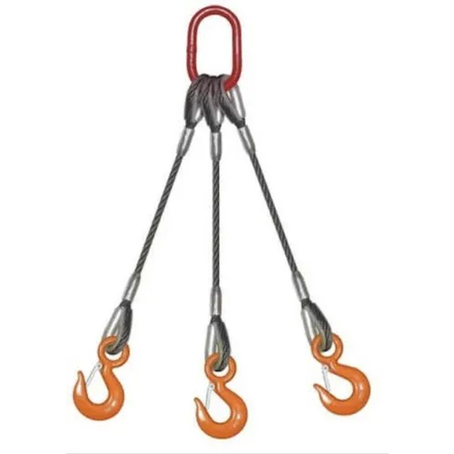 Heavy Duty Wire Rope Multi Leg Slings 3 Leg