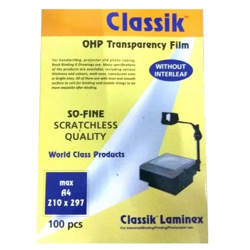 Classik Ohp Sheets - Color: Transparent