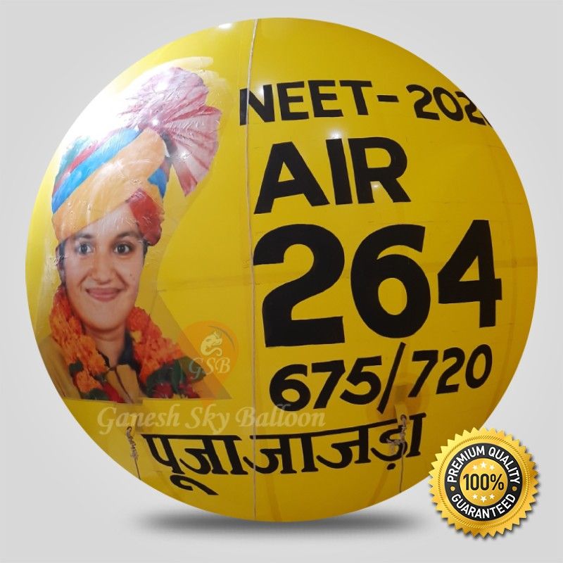 Yellow Color Big Size Sky Advertising Balloons