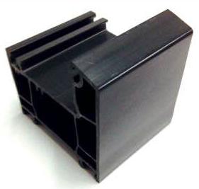 High Quality Black UPVC Profiles 