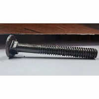 Black Carriage Bolts - Hot Forged Mild Steel, 6-10mm Diameter, 25-75mm Length, Sleek Black Color, Polished Finish, Rigid Design For Industrial Usage
