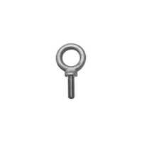 Eye Bolt And Hook - Rigid Mild Steel, 10 Mm To 20 Mm Size, Polished Silver Finish | Easy To Use For Lifting And Pump Industry Applications