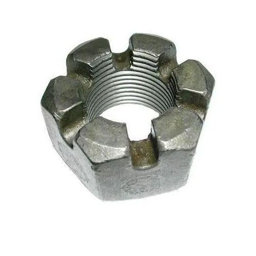 Castle Slotted Nuts - Color: Silver