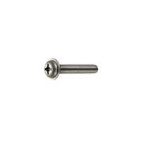 Washer Head Screw - Mild Steel , Round-head Shape, Polished Silver Finish For Industrial Usage