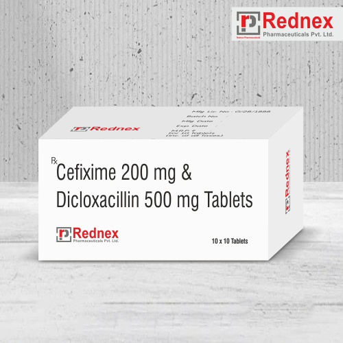 Cefixime 200mg Dicloxacillin 500mg Tablets