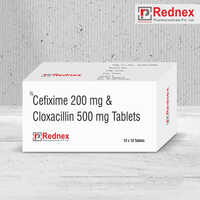 Cefixime 200mg Cloxacillin 500mg Tablets - Medical-Grade Antibiotic Combo for Bacterial Infections | Packed in 10-12 Strips, Store in Cool Place