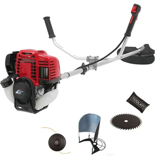 4 Stroke Brush Cutter Machine - Color: Red