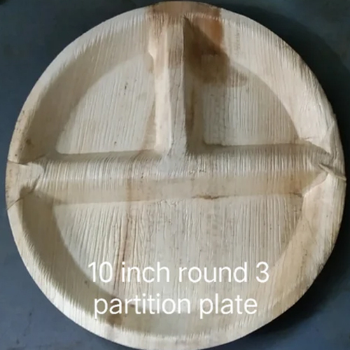 10inch 3 Partition Areca Leaf Plates