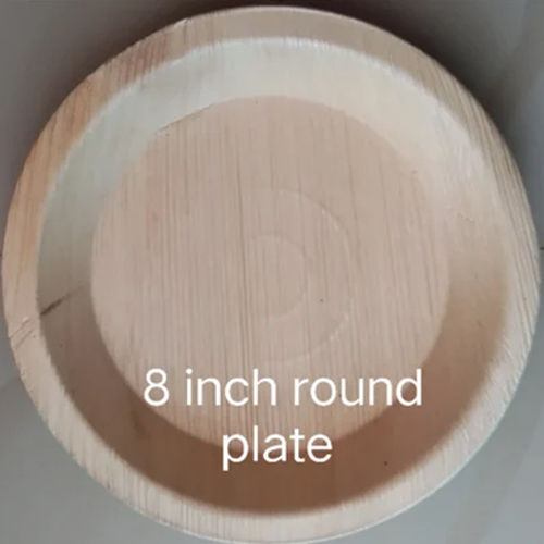 8Inch Round Areca Leaf Plates - Application: Home