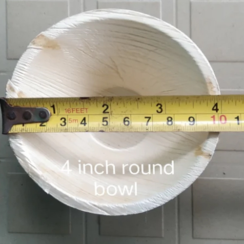 4inch Round Areca Leaf Bowl