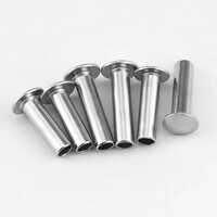 Solid Aluminium Rivets - Stainless Steel, Polished Finish, Rigid Hardness | Durable For Heavy-duty Applications In Industrial Use