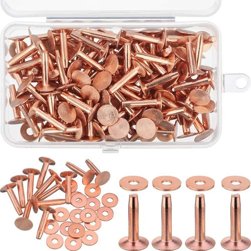 Solid Copper Rivets - Color: As Per Requirement