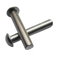 Ms Solid Rivets - Stainless Steel, Various Sizes Available | Polished Finish, High-quality, Rigid Material For Industrial Use