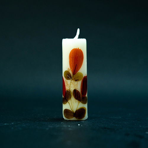 Dry Flower Candle