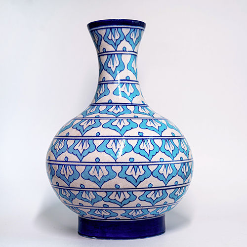 Blue Pottery Flower Vase