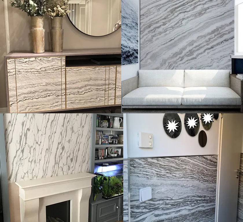 Arctic White Marble Veneer