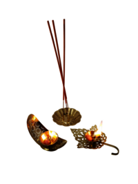 Brass Pooja Items - Color: Golden