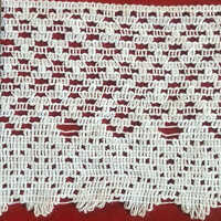 100% Cotton Lace - Pure Cotton, One-Sided Knitted Fabric | Customizable Colors for Elegant Fashion and Home Decor Applications