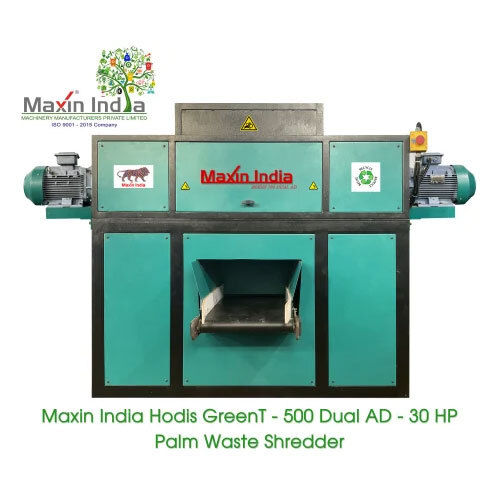 Dual Shaft Maxin India Palm Waste Shredding Machine