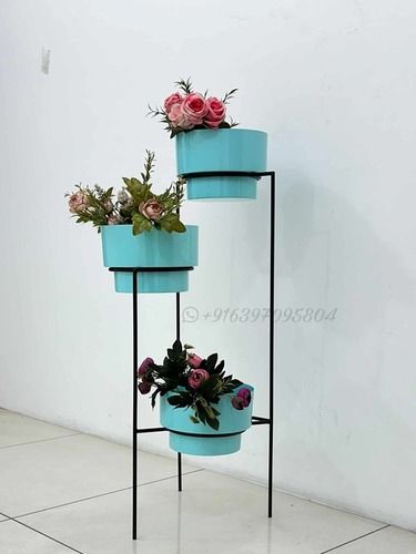 IRON FLOWER POT SET OF 3