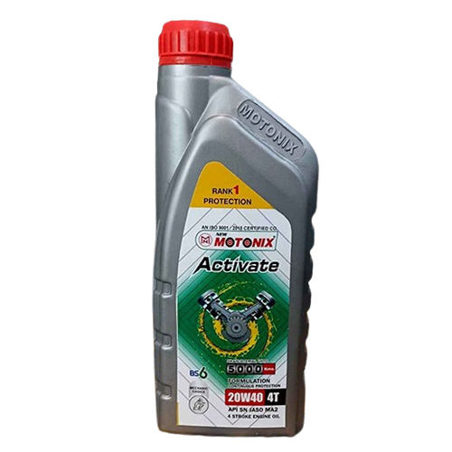 1Ltr 4T 20W-40  Motonix Engine Oil - Application: Automobile