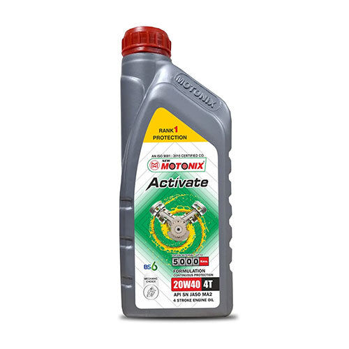 1Ltr 4T 20W-40  Motonix Engine Oil - Application: Automobile