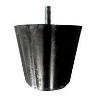 8 Inch Plastic Sofa Leg - Pvc Material, Polished Finish, Modern Design | Durable Coating For Stability And Long-lasting Use