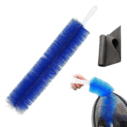 Mitsico Flexible Fan Dusting Brush, Non-Disassembly Fan Cleaning Brush, Bendable Multi Purpose