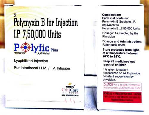 Polymyxin B For Injection Ip 750000 Units - Dosage Form: As Directed By The Physician