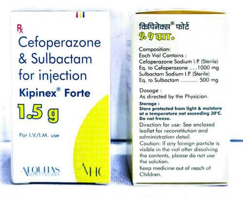 Cefoperazone & Sulbactam For Injection - Dosage Form: As Directed By The Physician