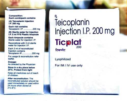 Teicoplanin Injection IP 200MG