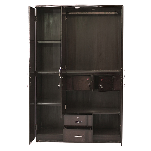 Semi Gloss Light Draw Double Door Wardrobe