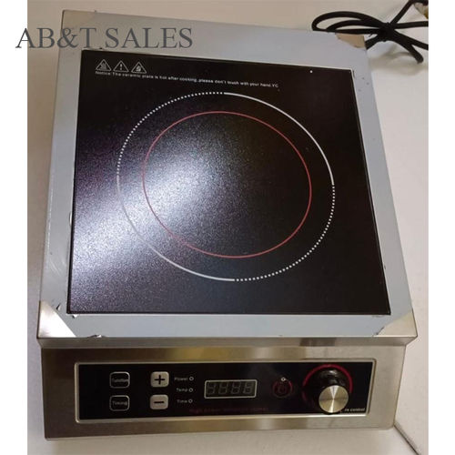 Commercial Induction Cooktop - Stainless Steel, 425x330x105mm | 220-240V ~ 50Hz, Precise Temperature Control, Compact Design, Ideal for High-Volume Cooking, Versatile Usage in Hotels, Restaurants, Catering Services