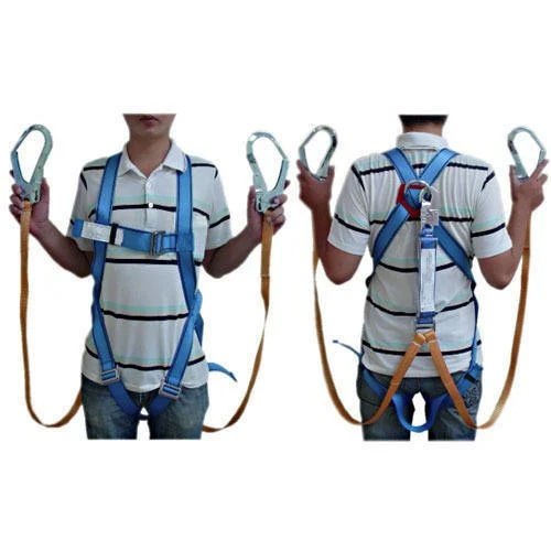 Safety Belt With Double Lanyard - Color: Blue