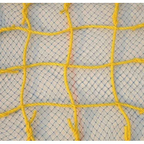 12 mm Square Yellow PP Rope Safety Net, For Construction