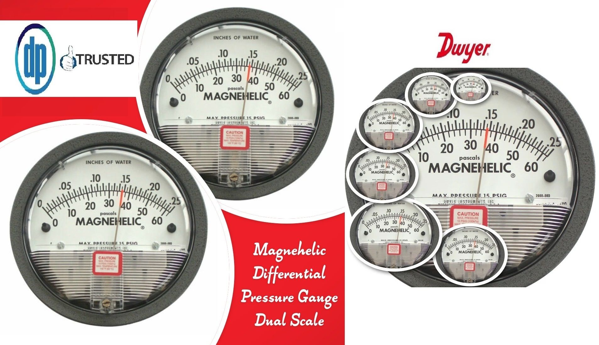 DWYER 2010D Magnehelic Differential Pressure Gauge From Ponduru, Prakasam district Prakasam Andhra Pradesh India